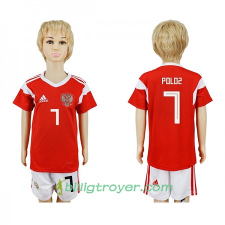 Billige Fotballdrakter Russland Poloz 7 Barn VM 2018 Hjemmedraktsett